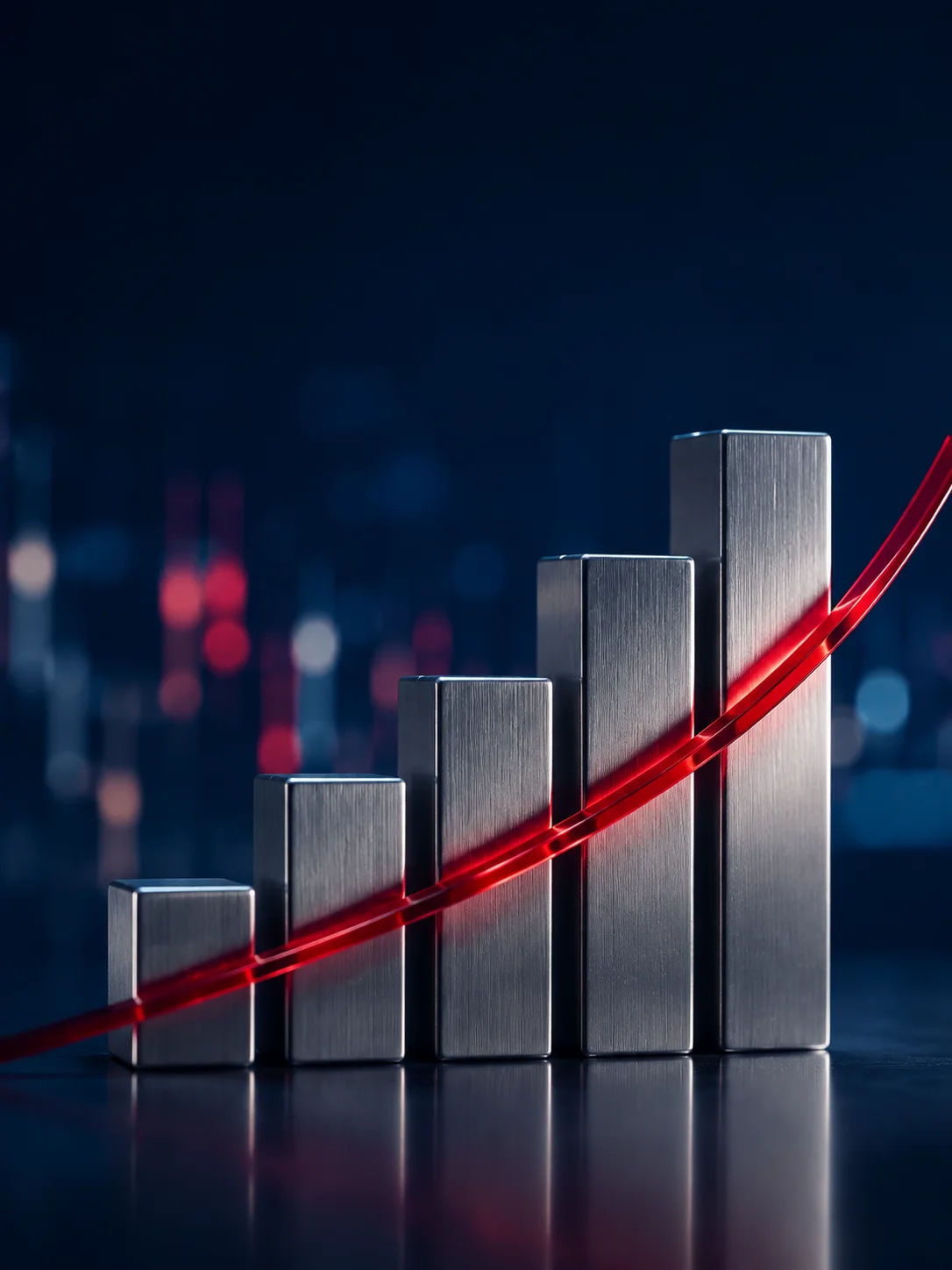 Market growth illustration representing equity services